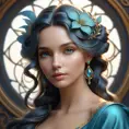 Alluring matte portrait of a beautiful Seraphine, 8k, Highly Detailed, Intricate, Half Body, Realistic, Sharp Focus, Volumetric Lighting, Fantasy, Elegant by Stanley Artgerm Lau, Alphonse Mucha, WLOP