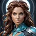 Alluring matte portrait of a beautiful Sarah Kerrigan, 8k, Highly Detailed, Intricate, Half Body, Realistic, Sharp Focus, Volumetric Lighting, Fantasy, Elegant by Stanley Artgerm Lau