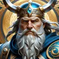 close up god odin, 4k, Highly Detailed, Hyper Detailed, Powerful, Artstation, Vintage Illustration, Digital Painting, Sharp Focus, Smooth, Concept Art by Stanley Artgerm Lau, Alphonse Mucha, Greg Rutkowski