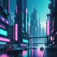 Cyberpunk city, Highly Detailed, Intricate Artwork, Minimalism, Photo Realistic, Fantasy by Alena Aenami