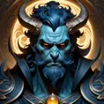 Matte portrait of a fierce Hades, god of the underworld, 4k, Highly Detailed, Hyper Detailed, Powerful, Artstation, Vintage Illustration, Digital Painting, Sharp Focus, Smooth, Concept Art by Stanley Artgerm Lau, Alphonse Mucha, Greg Rutkowski