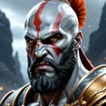 Matte portrait of a fierce Ares, god of war, 4k, Highly Detailed, Hyper Detailed, Powerful, Artstation, Vintage Illustration, Digital Painting, Sharp Focus, Smooth, Concept Art by Stanley Artgerm Lau, Greg Rutkowski