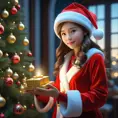 A Christmas Miracle, 8k, Highly Detailed, Magical, Stunning, Photo Realistic, Sharp Focus, Volumetric Lighting, Fantasy by Stanley Artgerm Lau