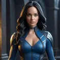 Alluring matte portrait of a beautiful Laura Kinney from Xmen, 8k, Highly Detailed, Intricate, Half Body, Realistic, Sharp Focus, Volumetric Lighting, Fantasy, Elegant by WLOP