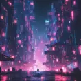 Detailed illustration of a cyberpunk Beneath a Steel Sky city at night, 8k, Intricate Details, Epic, Comic, Sharp Focus, Beautifully Lit by Alena Aenami