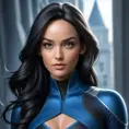 Alluring matte portrait of a beautiful Laura Kinney from Xmen, 8k, Highly Detailed, Intricate, Half Body, Realistic, Sharp Focus, Volumetric Lighting, Fantasy, Elegant by Stanley Artgerm Lau, Greg Rutkowski