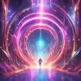 Gateway portal cosmic mystic etheral alchemy flow, Futuristic, Sci-Fi