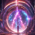 Gateway portal cosmic mystic etheral alchemy flow, Futuristic, Sci-Fi