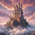 Wizard's tower in fantasy landscape, Magical, Fantasy