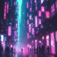 Cyberpunk city, Highly Detailed, Intricate Artwork, Minimalism, Photo Realistic, Fantasy by Alena Aenami