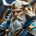 close up god odin, 4k, Highly Detailed, Hyper Detailed, Powerful, Artstation, Vintage Illustration, Digital Painting, Sharp Focus, Smooth, Concept Art by Stanley Artgerm Lau, Alphonse Mucha, Greg Rutkowski