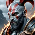 Matte portrait of a fierce Ares, god of war, 4k, Highly Detailed, Hyper Detailed, Powerful, Artstation, Vintage Illustration, Digital Painting, Sharp Focus, Smooth, Concept Art by Stanley Artgerm Lau, Greg Rutkowski