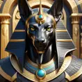 close up fierce looking egyptian god Anubis, 4k, Highly Detailed, Hyper Detailed, Powerful, Artstation, Vintage Illustration, Digital Painting, Sharp Focus, Smooth, Concept Art by Stanley Artgerm Lau, Alphonse Mucha, Greg Rutkowski
