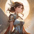 Alluring matte portrait of a beautiful Kassandra with wings, 8k, Highly Detailed, Intricate, Half Body, Realistic, Sharp Focus, Volumetric Lighting, Fantasy, Elegant by Stanley Artgerm Lau, Alphonse Mucha, WLOP