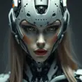 Alluring highly detailed matte portrait of a beautiful cyborg in the style of Stefan Kostic, 8k, High Definition, Highly Detailed, Intricate, Half Body, Realistic, Sharp Focus, Fantasy, Elegant