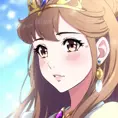 Anime portrait of a beautiful princess, Sharp Focus, Anime