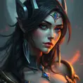 Alluring matte portrait of a beautiful Irelia from League of Legends in the style of Stefan Kostic, 8k, High Definition, Highly Detailed, Intricate, Half Body, Realistic, Sharp Focus, Fantasy, Elegant