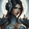 Alluring matte portrait of a beautiful Fiora from League of Legends in white, Highly Detailed, Intricate, Half Body, Realistic, Sharp Focus, Volumetric Lighting, Fantasy, Elegant by Stefan Kostic