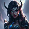 Alluring matte portrait of a beautiful Sivir from League of Legends in the style of Stefan Kostic, 8k, High Definition, Highly Detailed, Intricate, Half Body, Realistic, Sharp Focus, Fantasy, Elegant