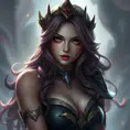 Alluring matte portrait of a beautiful Miss Fortune from League of Legends in the style of Stefan Kostic, 8k, High Definition, Highly Detailed, Intricate, Half Body, Realistic, Sharp Focus, Fantasy, Elegant