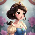 A matte portrait of a disney princess, 4k, 8k, Highly Detailed, Anime, Cartoon