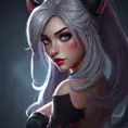 Alluring matte portrait of a beautiful Quinn from League of Legends, Highly Detailed, Half Body, Realistic, Sharp Focus, Volumetric Lighting