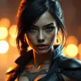 Allurning matte portrait of Cassandra Cain from Batman with tattoos, 8k, Highly Detailed, Alluring, Artstation, Bokeh effect, Sharp Focus, Volumetric Lighting, Concept Art by Stanley Artgerm Lau, Greg Rutkowski