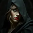 Alluring highly detailed matte portrait of a beautiful caped vampire in the style of Stefan Kostic, 8k, High Definition, Highly Detailed, Intricate, Half Body, Realistic, Sharp Focus, Fantasy, Elegant