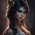 Alluring matte portrait of a beautiful Seraphine from League of Legends in the style of Stefan Kostic, 8k, High Definition, Highly Detailed, Intricate, Half Body, Realistic, Sharp Focus, Fantasy, Elegant