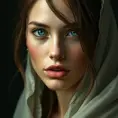 Alluring portrait of the perfect woman, with beautiful face in the style of Stefan Kostic, 8k, High Resolution, HQ, Ultra Detailed, Artstation, Perfect Face, Matte Painting by Greg Rutkowski, Stefan Kostic