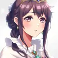 Anime portrait of a beautiful princess, Sharp Focus, Anime