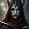 Alluring matte portrait of a beautiful fierce Irelia from League of Legends, Highly Detailed, Half Body, Bokeh effect, Photo Realistic by Stefan Kostic