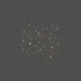 minimalist, elegant, discreet, abstract, enigmatic, sophisticated, modern, mysterious and perfect painting of constellations in black gold and silver, Digital Illustration