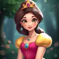 A matte portrait of a beautiful disney princess, Sharp Focus, Anime, Cartoon