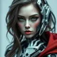 Alluring highly detailed matte portrait of a beautiful cyborg in the style of Stefan Kostic, 8k, High Definition, Highly Detailed, Intricate, Half Body, Realistic, Sharp Focus, Fantasy, Elegant