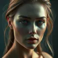 Alluring portrait of the perfect woman, with beautiful face, 8k, High Resolution, HQ, Ultra Detailed, Artstation, Perfect Face, Matte Painting