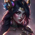 Portrait of the beautiful Samira from League of Legends, Highly Detailed, Intricate, Realistic, Volumetric Lighting, Elegant by Stanley Artgerm Lau