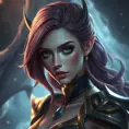 Alluring matte portrait of a beautiful Lyx from League of Legends in the style of Stefan Kostic, 8k, High Definition, Highly Detailed, Intricate, Half Body, Realistic, Sharp Focus, Fantasy, Elegant