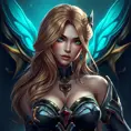 Alluring matte portrait of a beautiful Kayle from League of Legends in the style of Stefan Kostic, 8k, High Definition, Highly Detailed, Intricate, Half Body, Realistic, Sharp Focus, Fantasy, Elegant