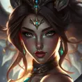 Portrait of the beautiful Samira from League of Legends, Highly Detailed, Intricate, Photo Realistic, Realistic, Volumetric Lighting, Elegant