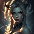 Alluring matte portrait of a beautiful Quinn from League of Legends in the style of Stefan Kostic, 8k, High Definition, Highly Detailed, Intricate, Half Body, Realistic, Sharp Focus, Fantasy, Elegant