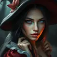 Alluring portrait of a beautiful Kiki the witch, 4k resolution, Highly Detailed, Hyper Detailed, Beautiful, Sharp Focus, Fantasy by Stanley Artgerm Lau