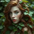 A portrait of a beautiful Poison Ivy, Highly Detailed, Intricate, Full Body, Photo Realistic, Sharp Focus by Stanley Artgerm Lau, Greg Rutkowski