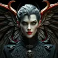 A beautiful winged romanian vampire with a perfect face, 8k, Hyper Detailed, Intricate Details, Masterpiece, Contemporary, Full Body, Trending on Artstation, Gothic, Deviantart, Concept Art by Stefan Kostic