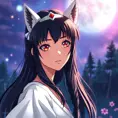 Anime portrait of a beautiful princess mononoke, Anime