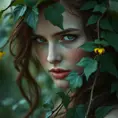 Alluring matte portrait of Poison Ivy in the style of Stefan Kostic, 8k, Highly Detailed, Intricate, Half Body, Matte Painting, Realistic, Sharp Focus, Fantasy by Greg Rutkowski