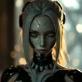 Alluring portrait of a beautiful A2 from Nier Automata, Highly Detailed, Full Body, Bokeh effect, Photo Realistic, Sharp Focus by Stefan Kostic