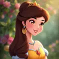 A matte portrait of a beautiful disney princess, Sharp Focus, Anime, Cartoon