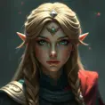 Matte portrait of Princess Zelda, 8k, Highly Detailed, Powerful, Alluring, Artstation, Magical, Digital Painting, Photo Realistic, Sharp Focus, Volumetric Lighting, Concept Art by Stanley Artgerm Lau, Greg Rutkowski