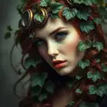 Steampunk portrait of Poison Ivy, Highly Detailed, Beautiful, Photo Realistic, Sharp Focus, Elegant